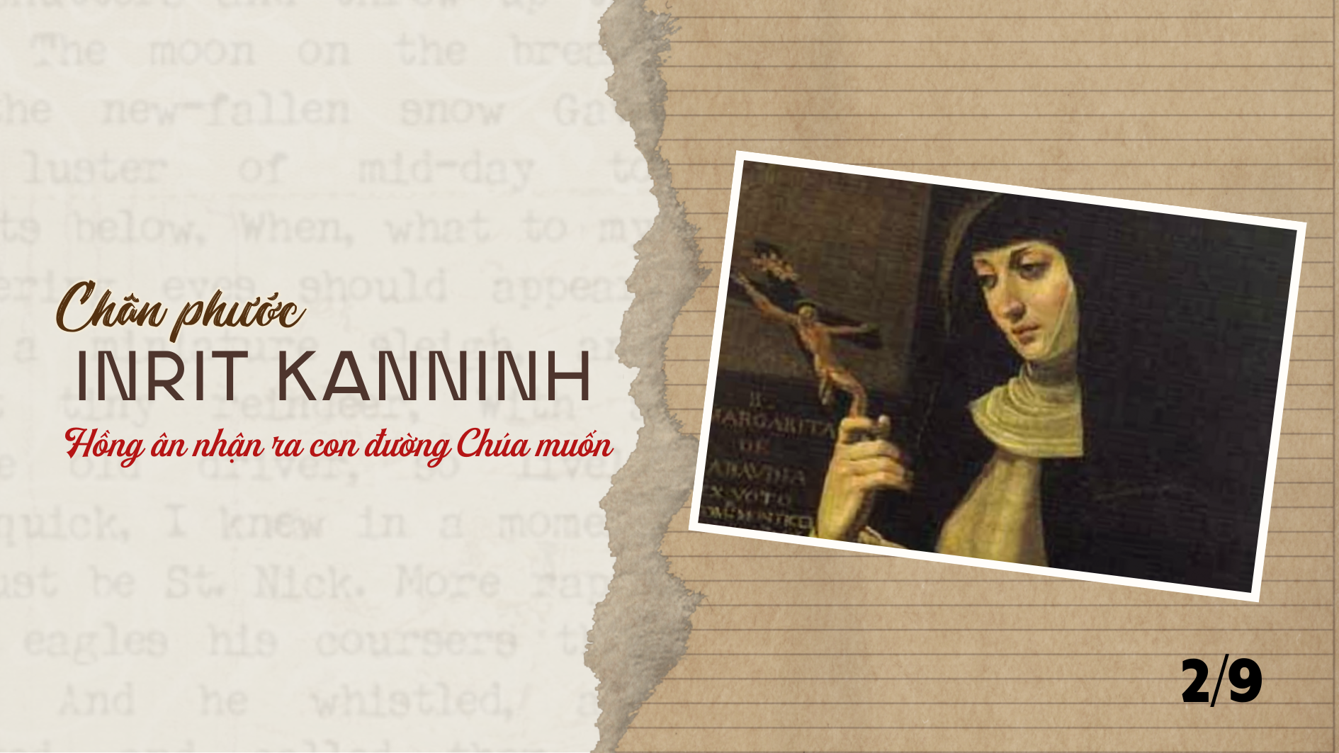 Ngày 02/9 Chân phước In-rít Kan-ninh